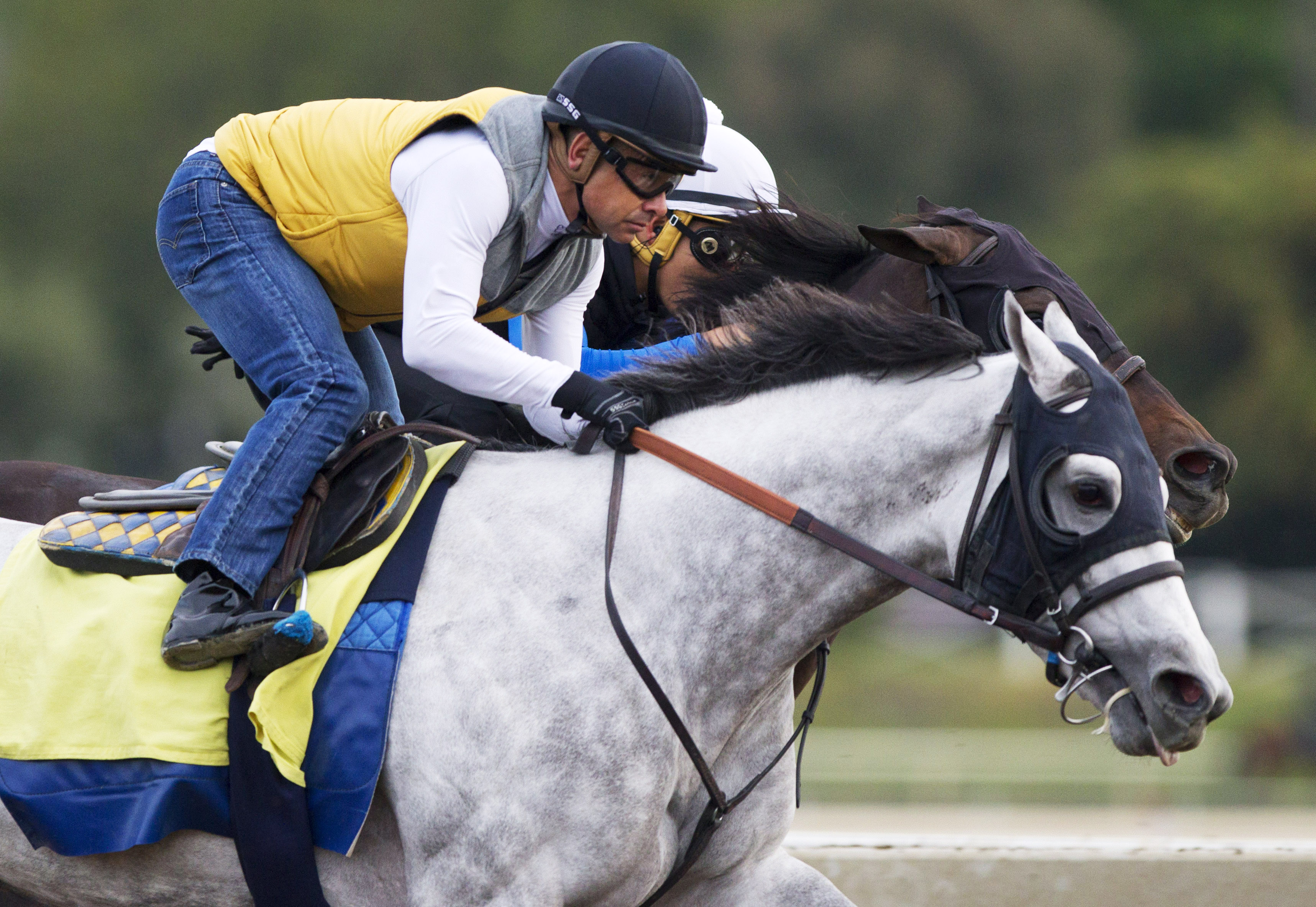 Cupid trains on at Santa Anita on March 11