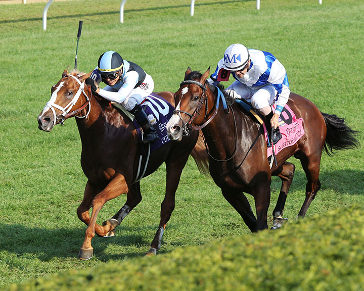 Current wins the 2018 Bourbon Stakes