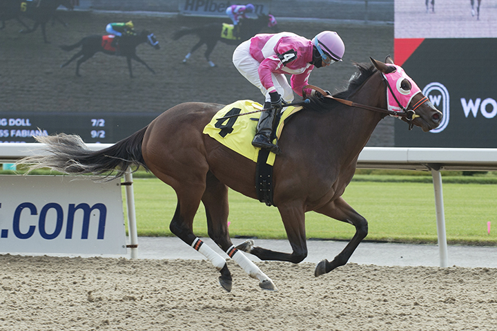 Dancing Doll wins a Oct. 21 maiden race