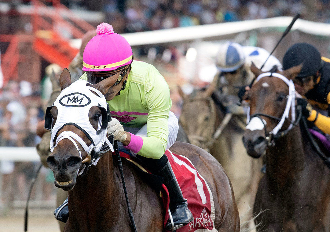 Dancing Kiki wins the 2021 Saratoga Dew Stakes at Saratoga Race Course