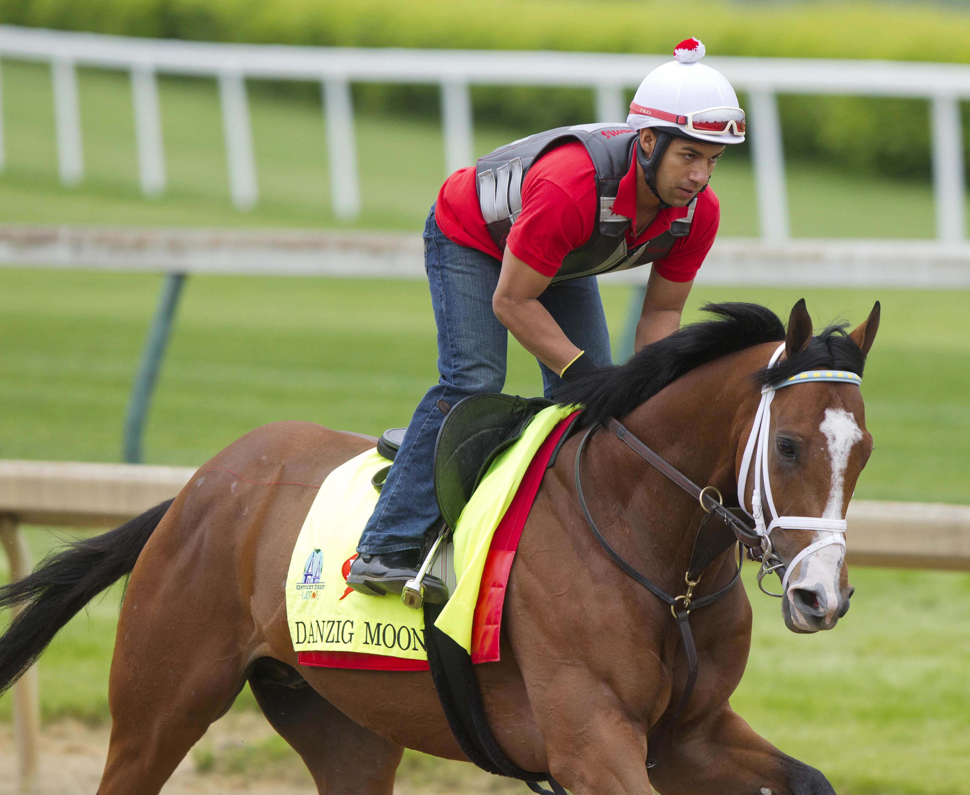 Danzig Moon trains at Churchill on April 30