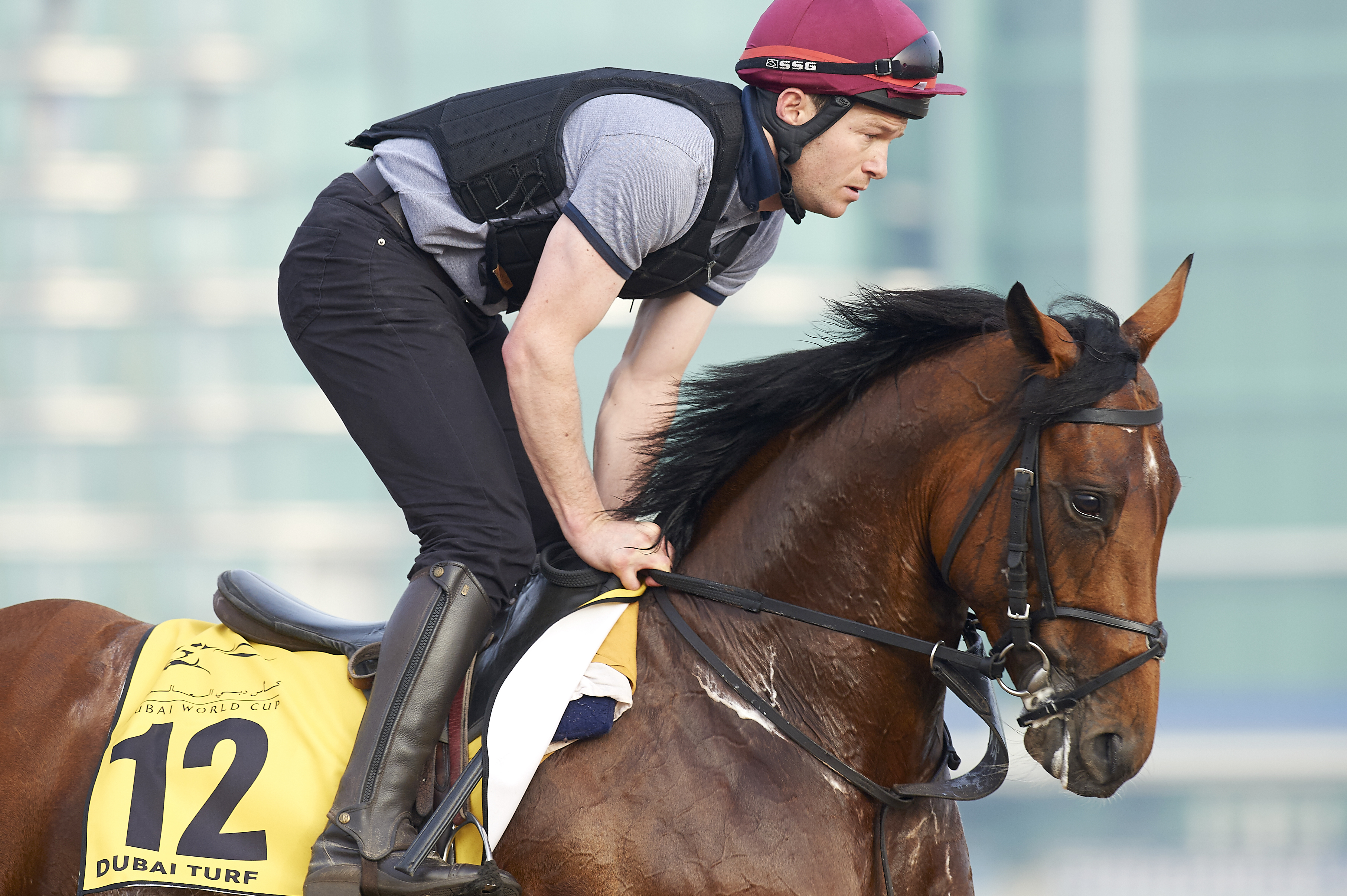 Deauville trains at Meydan on March 23