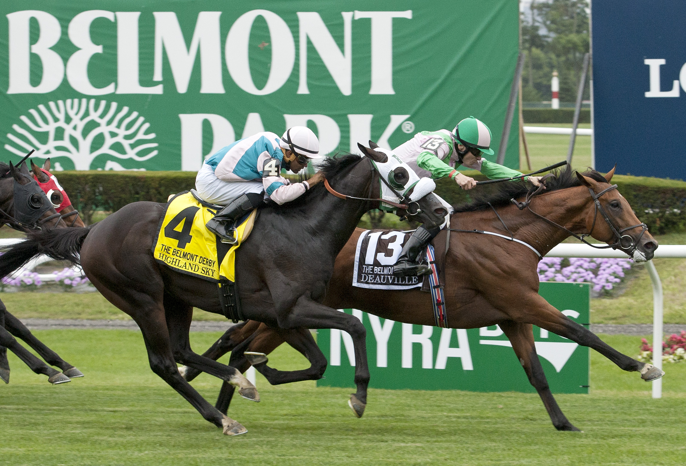 Highland Sky finishes second in the 2016 Belmont Derby