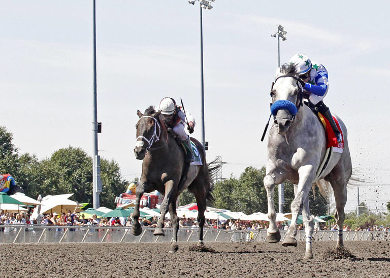 Dedicated to You wins the Budweiser Stakes by DQ