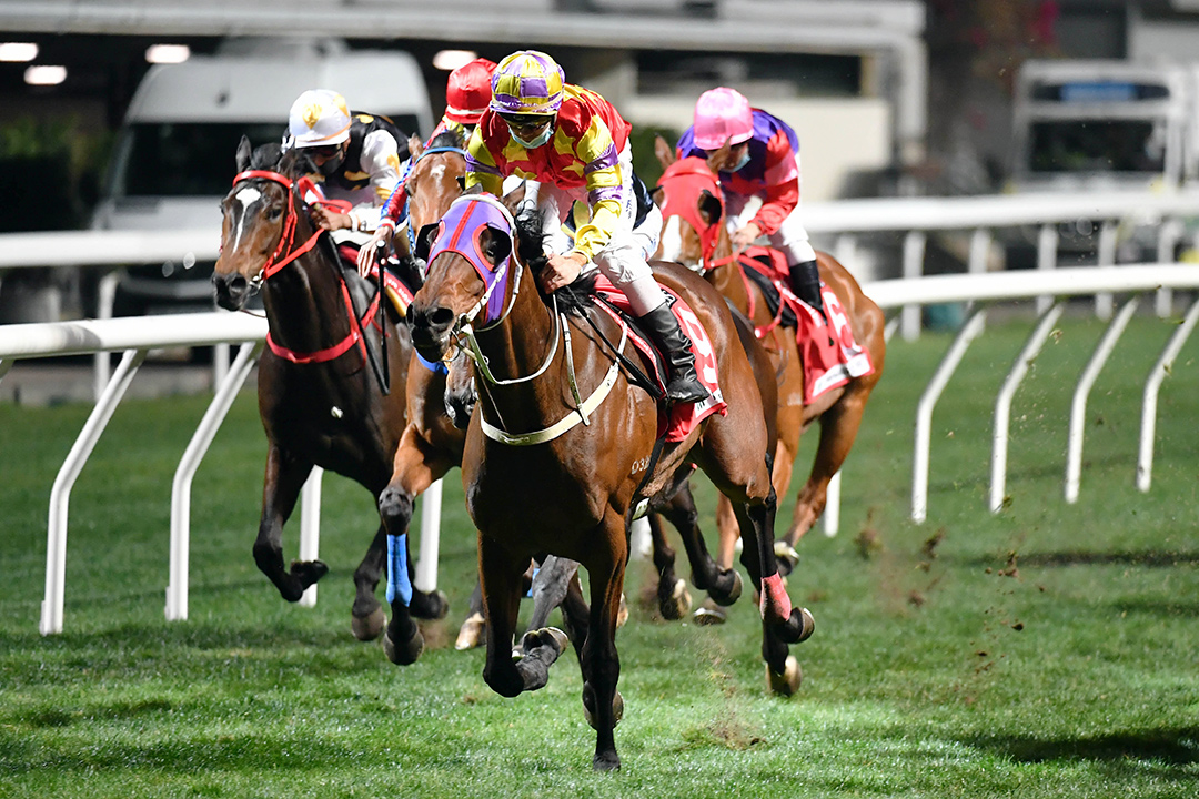 Delightful Laos wins the 2020 Chater Handicap at Happy Valley