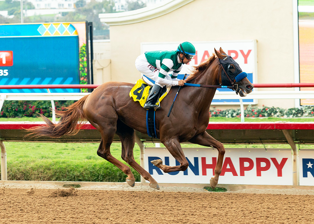 Delta Wind wins an Aug. 29 maiden race at Del Mar