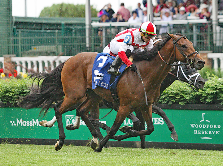 Digital Age wins the 2019 American Turf Classic at Churchill Downs