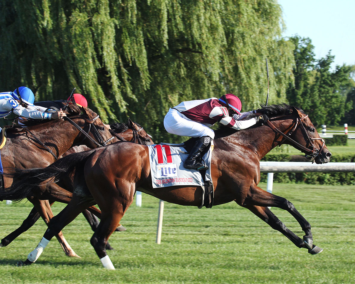 Divisidero wins the 2018 Arlington Handicap