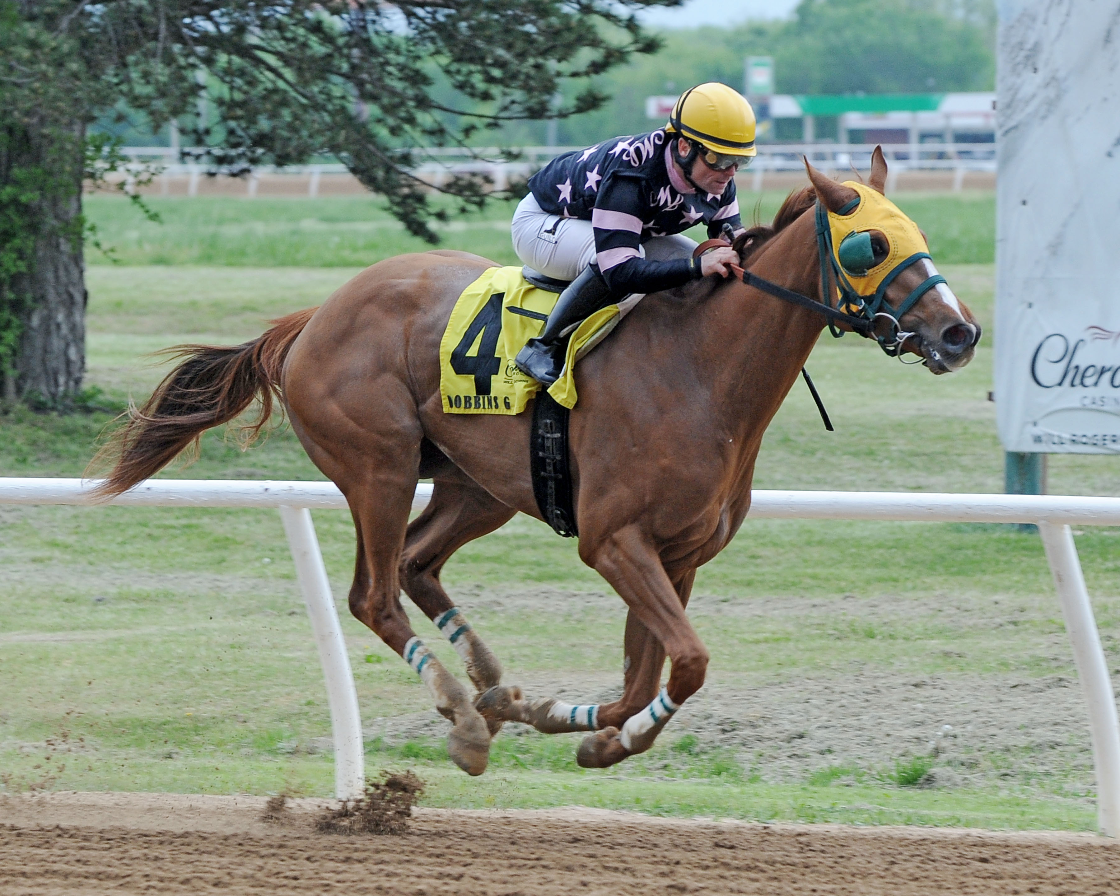 Dobbins G wins Will Rogers Stakes Tue. 4-23-2019