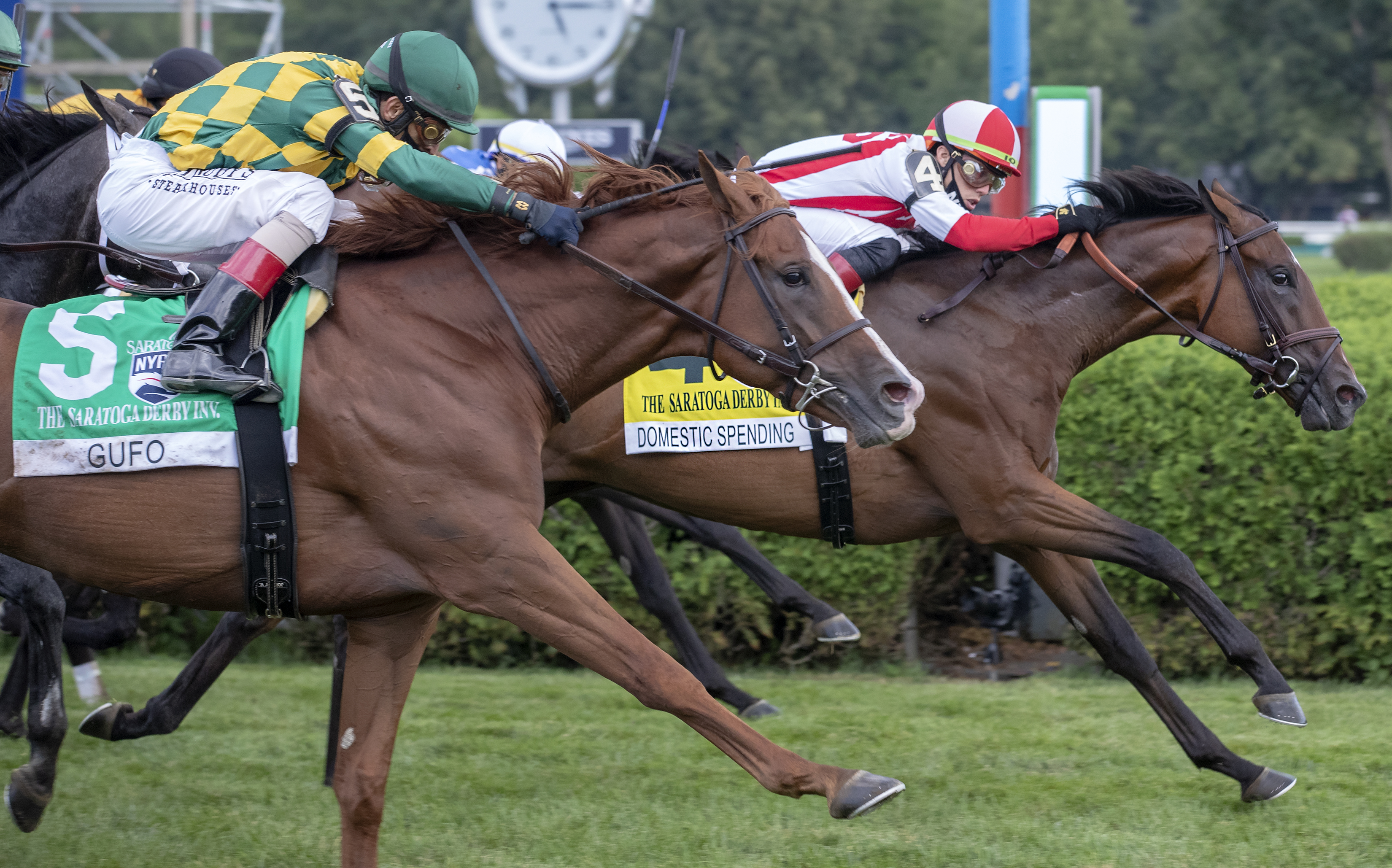 Domestic Spending wins Saratoga Derby (alternate) 8-15-2020