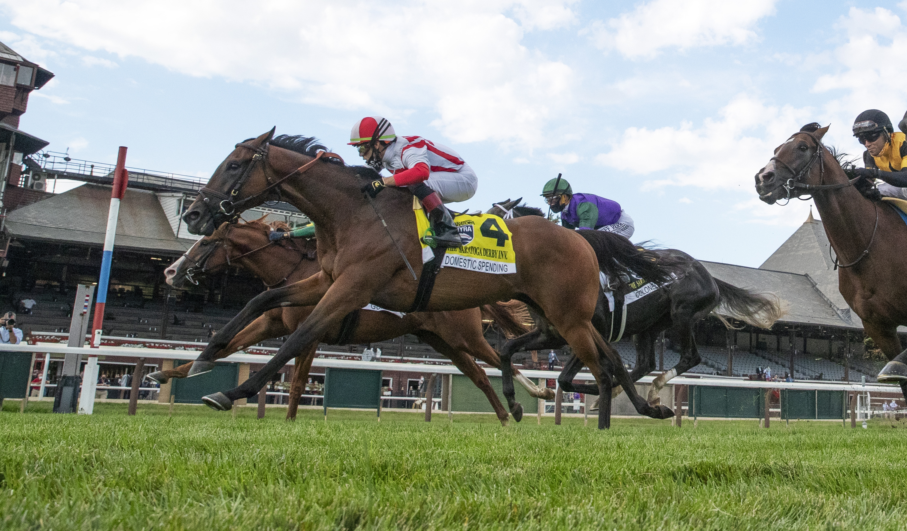 Domestic Spending wins Saratoga Derby 8-15-2020
