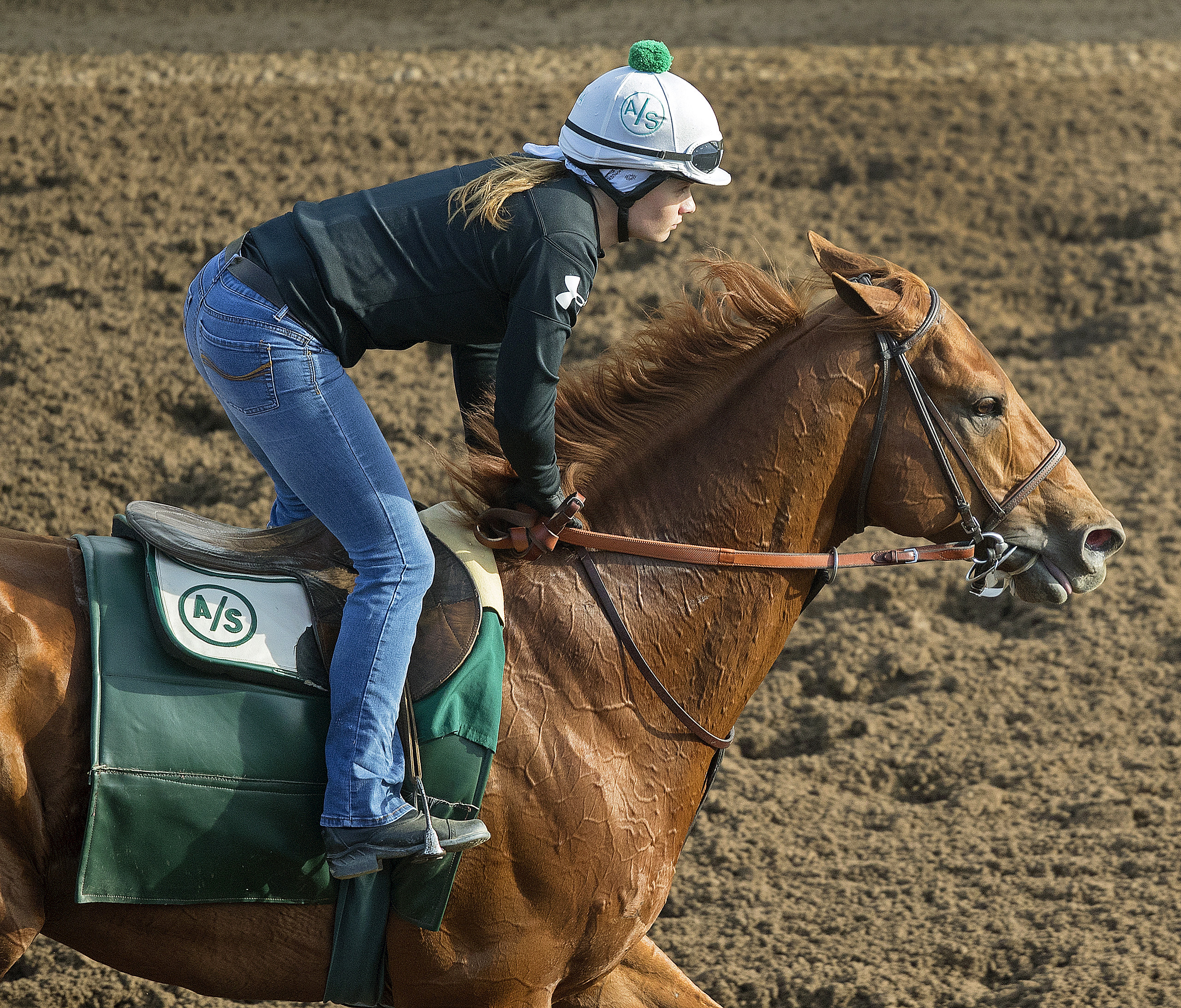 Dortmund trains at Santa Anita on March 10