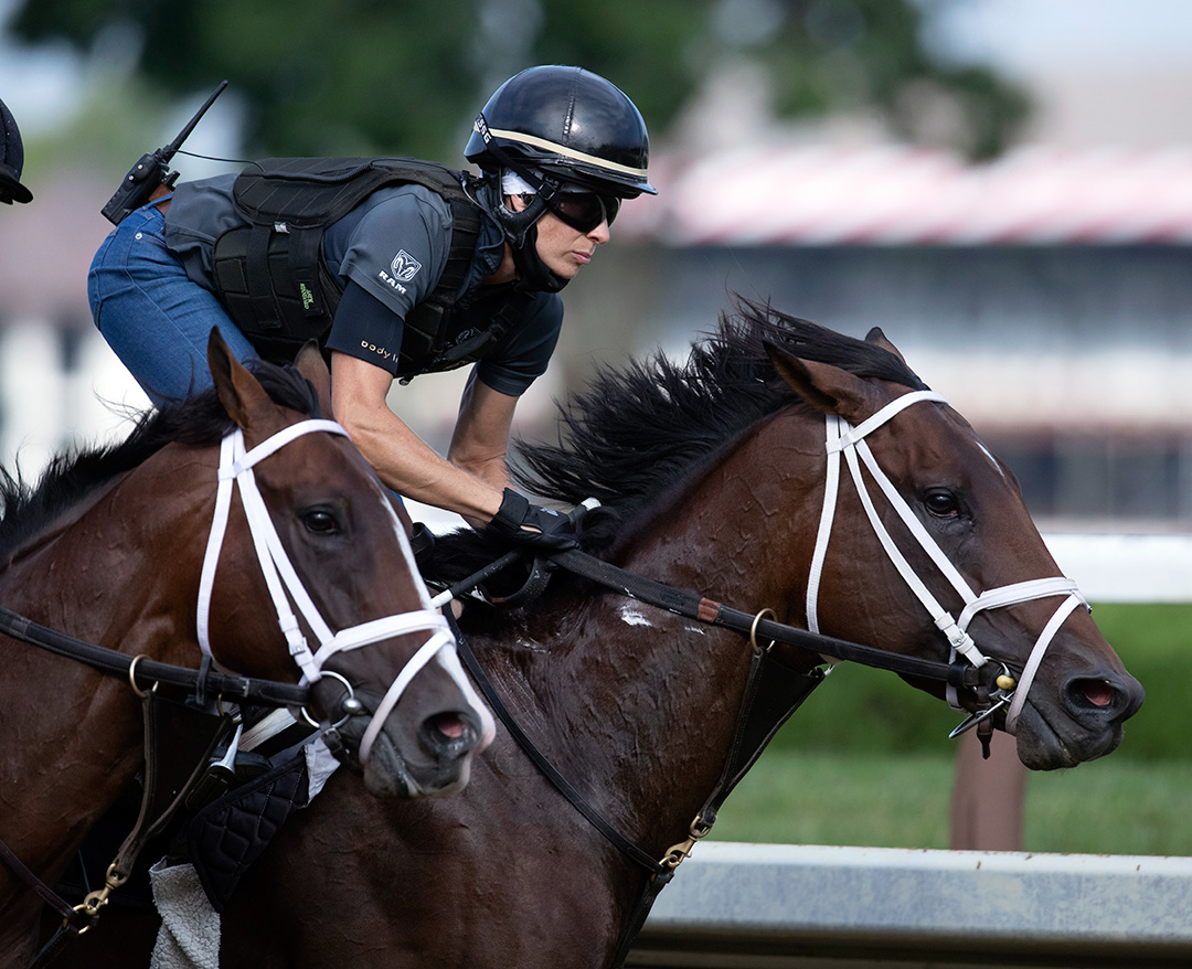 Dr Post trains at Saratoga Race Course on Aug. 14