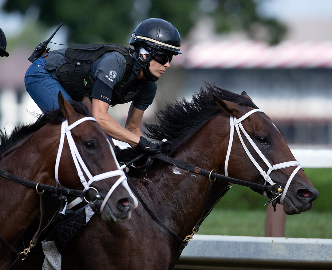 Dr Post trains at Saratoga Race Course on Aug. 14