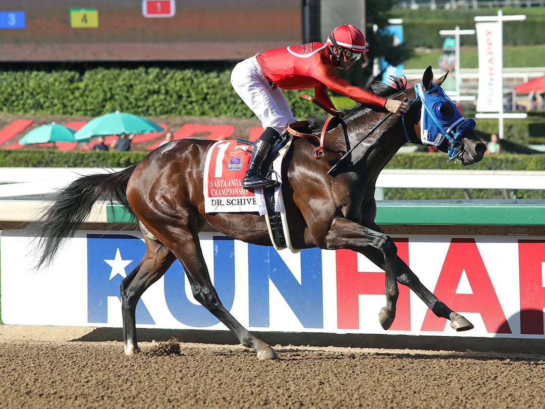 Dr. Schivel wins the 2021 Santa Anita Sprint Championship at Santa Anita Park