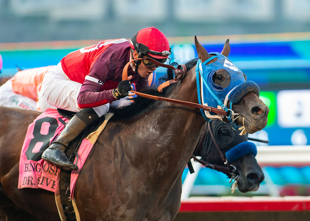 Dr. Schivel wins the 2021 Bing Crosby Stakes at Del Mar