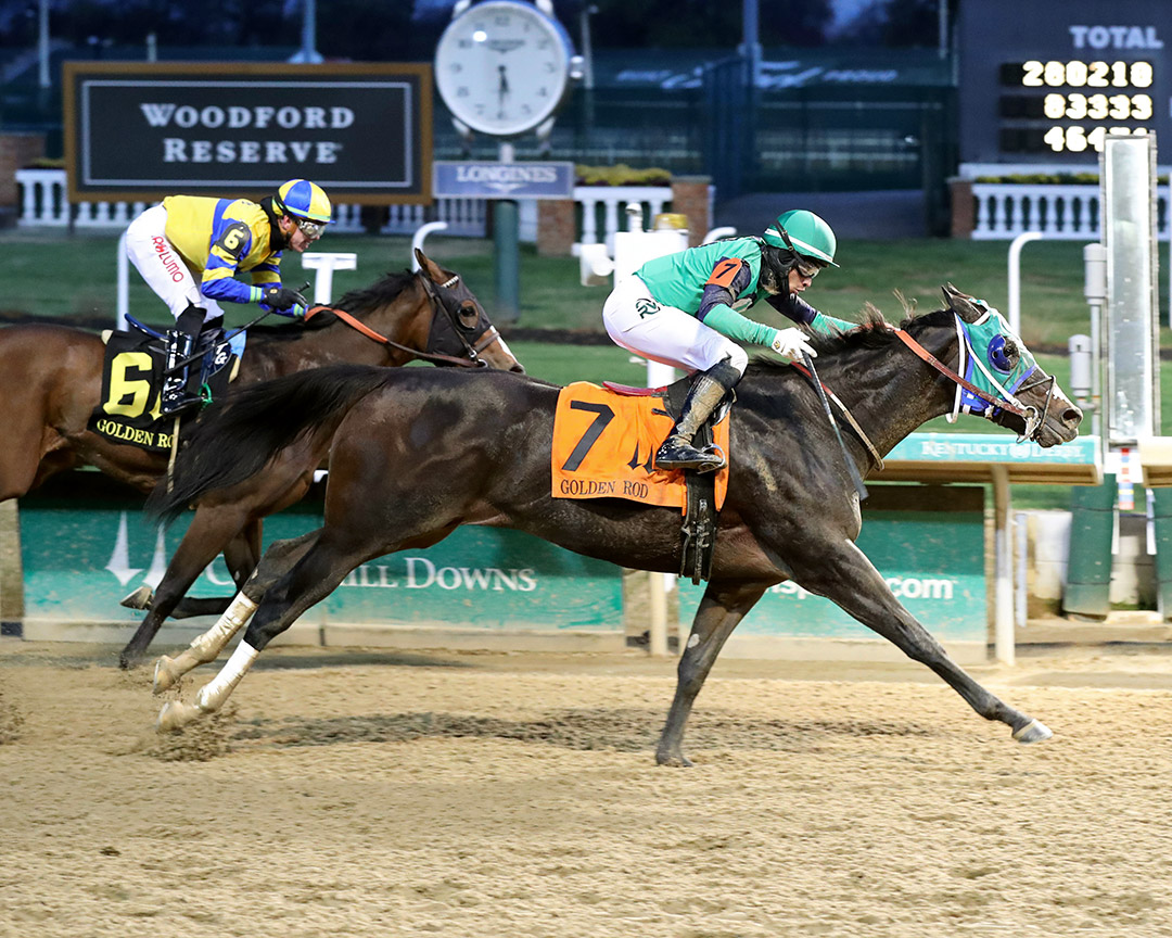 Dream Lith wins the 2021 Golden Rod Stakes at Churchill Downs