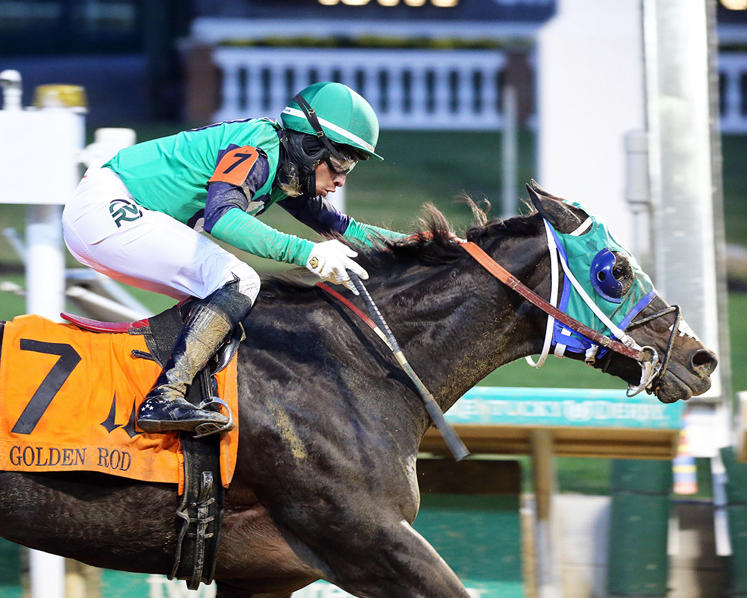 Dream Lith wins the 2021 Golden Rod Stakes at Churchill Downs