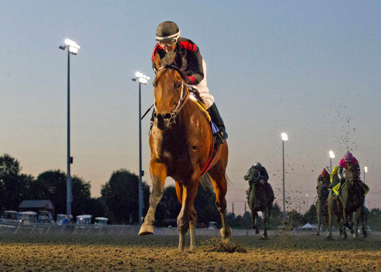 Dutton wins the 2020 W.T.B.O.A. Lads for colts and geldings at Emerald Downs