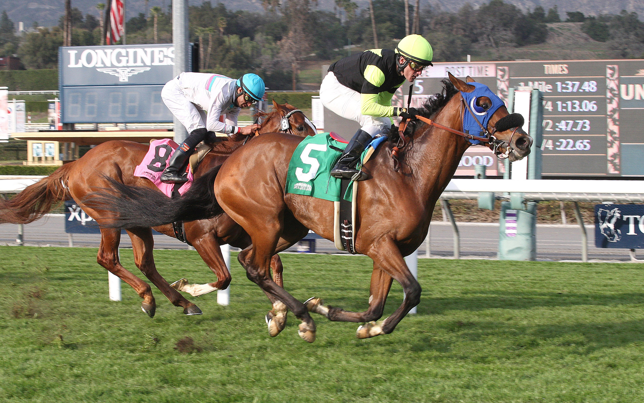 Dylan Ward wins a maiden race