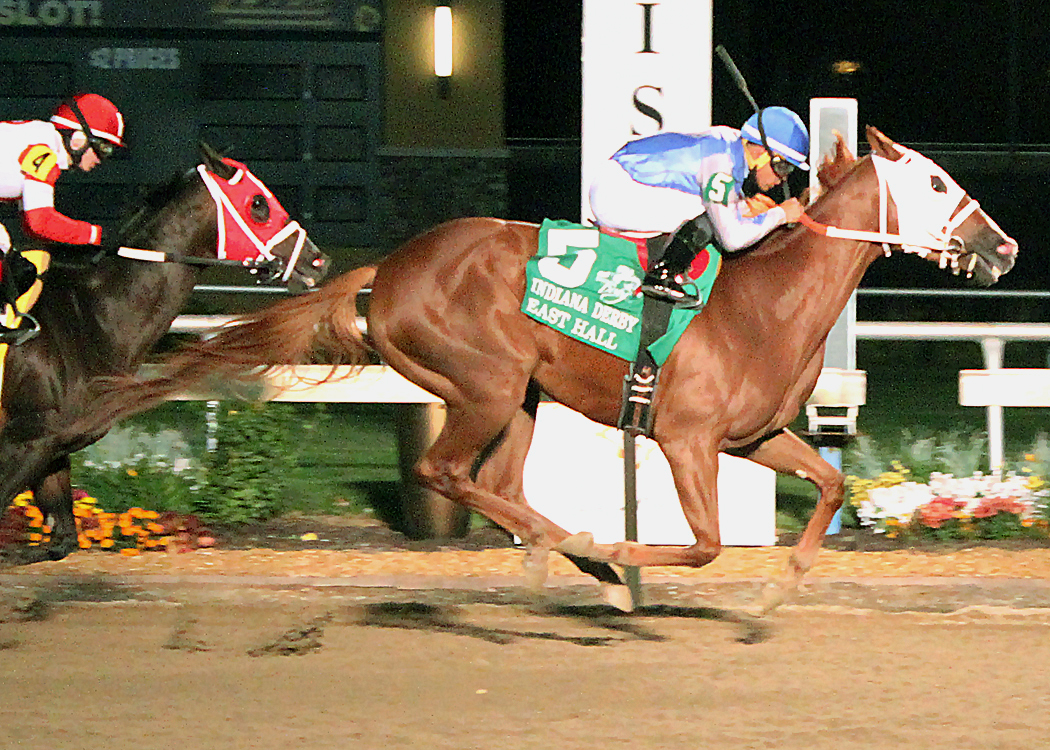 East Hall wins the Indiana Derby