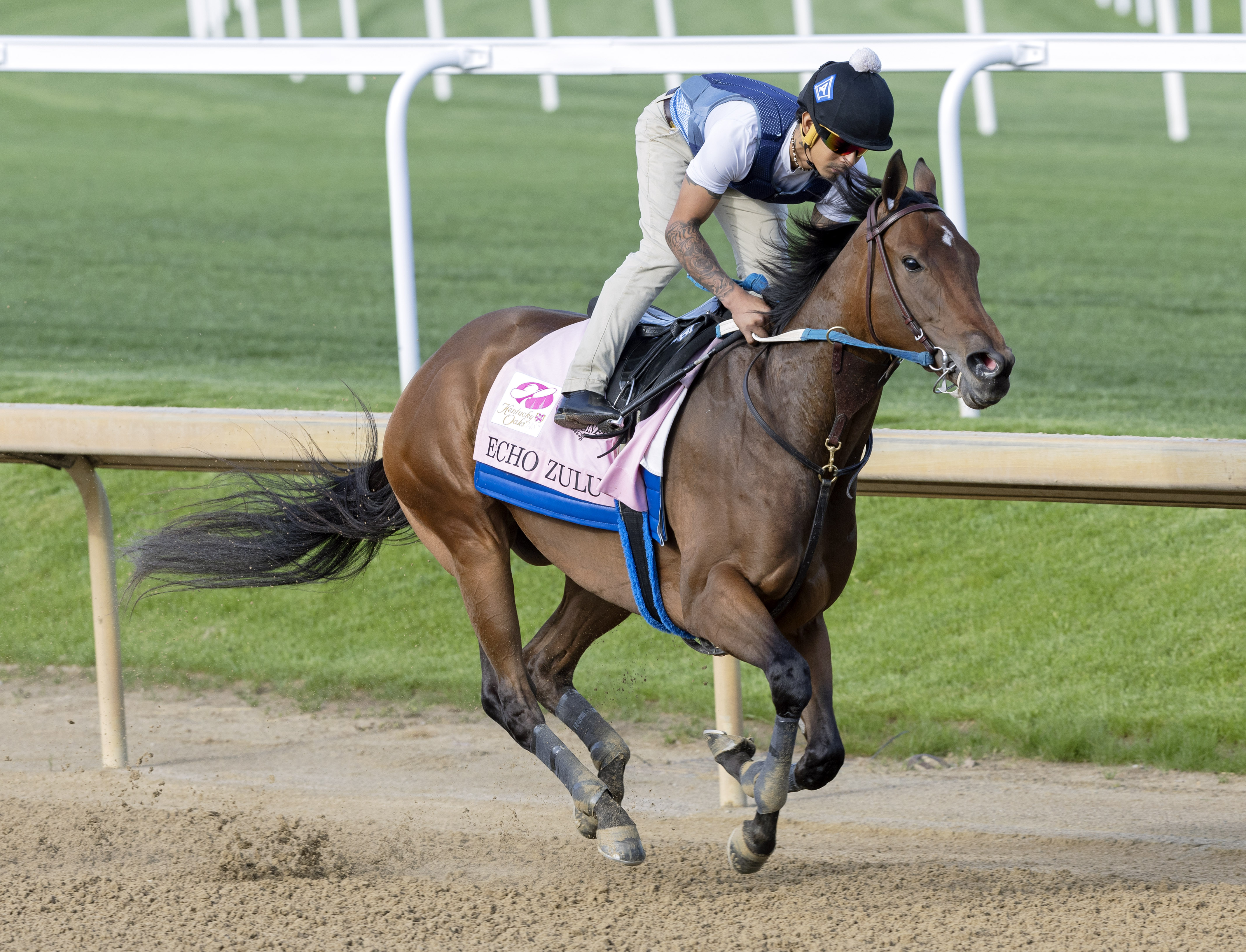 Echo Zulu works at Churchill Downs 5-1-2022