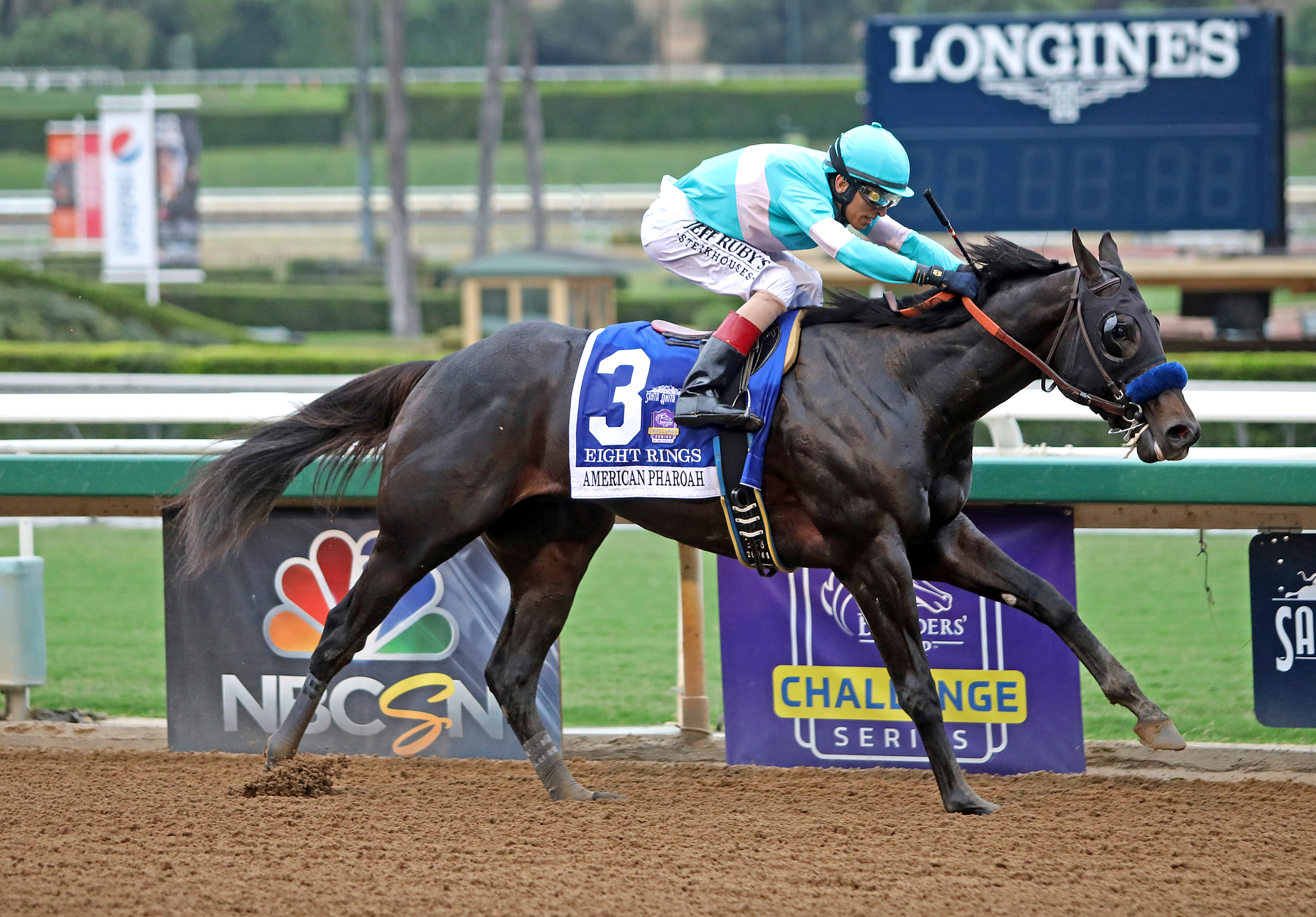Eight Rings wins the 2019 American Pharoah Stakes