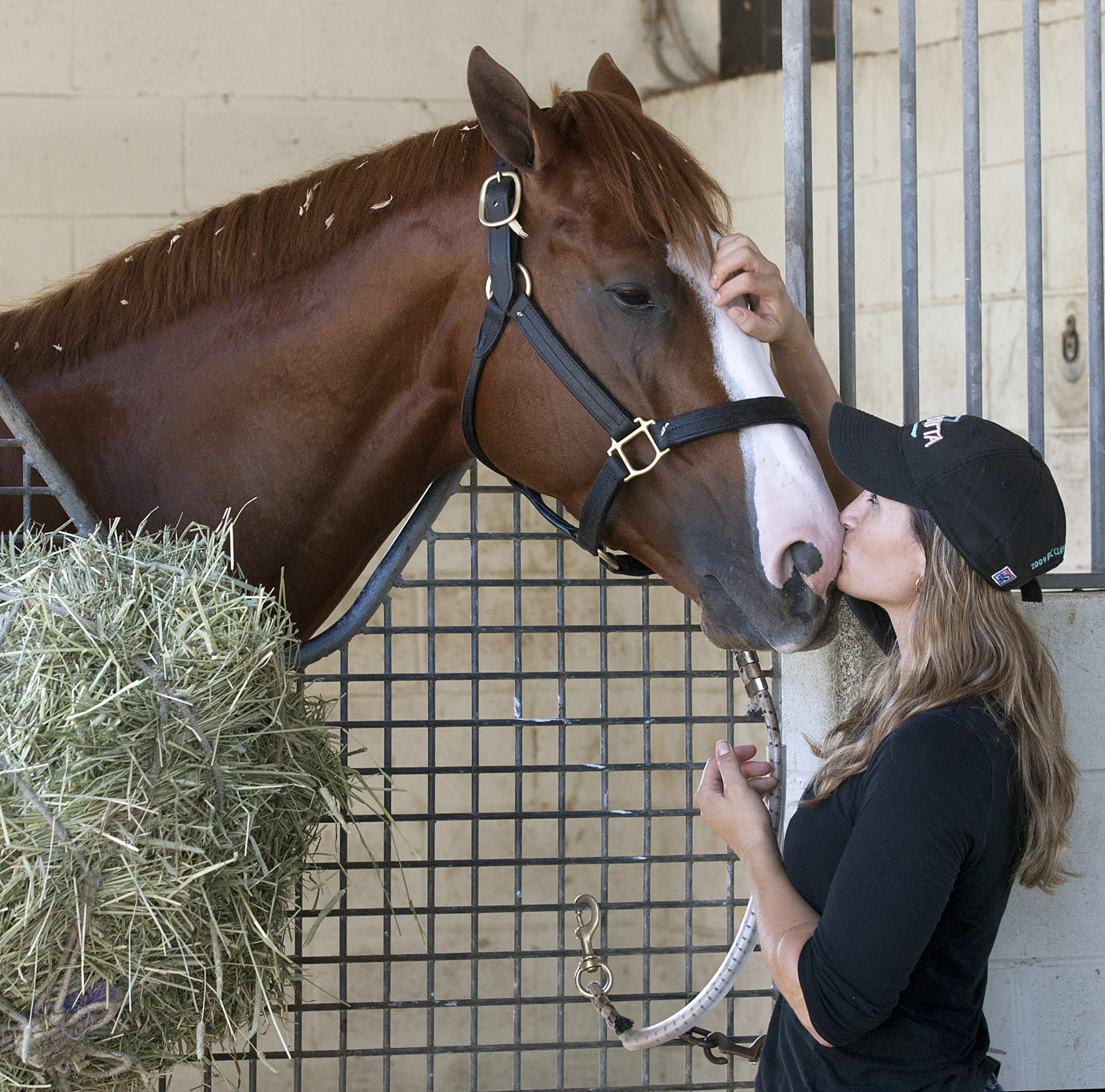El Padrino/exercise rider Isabelle Bourez