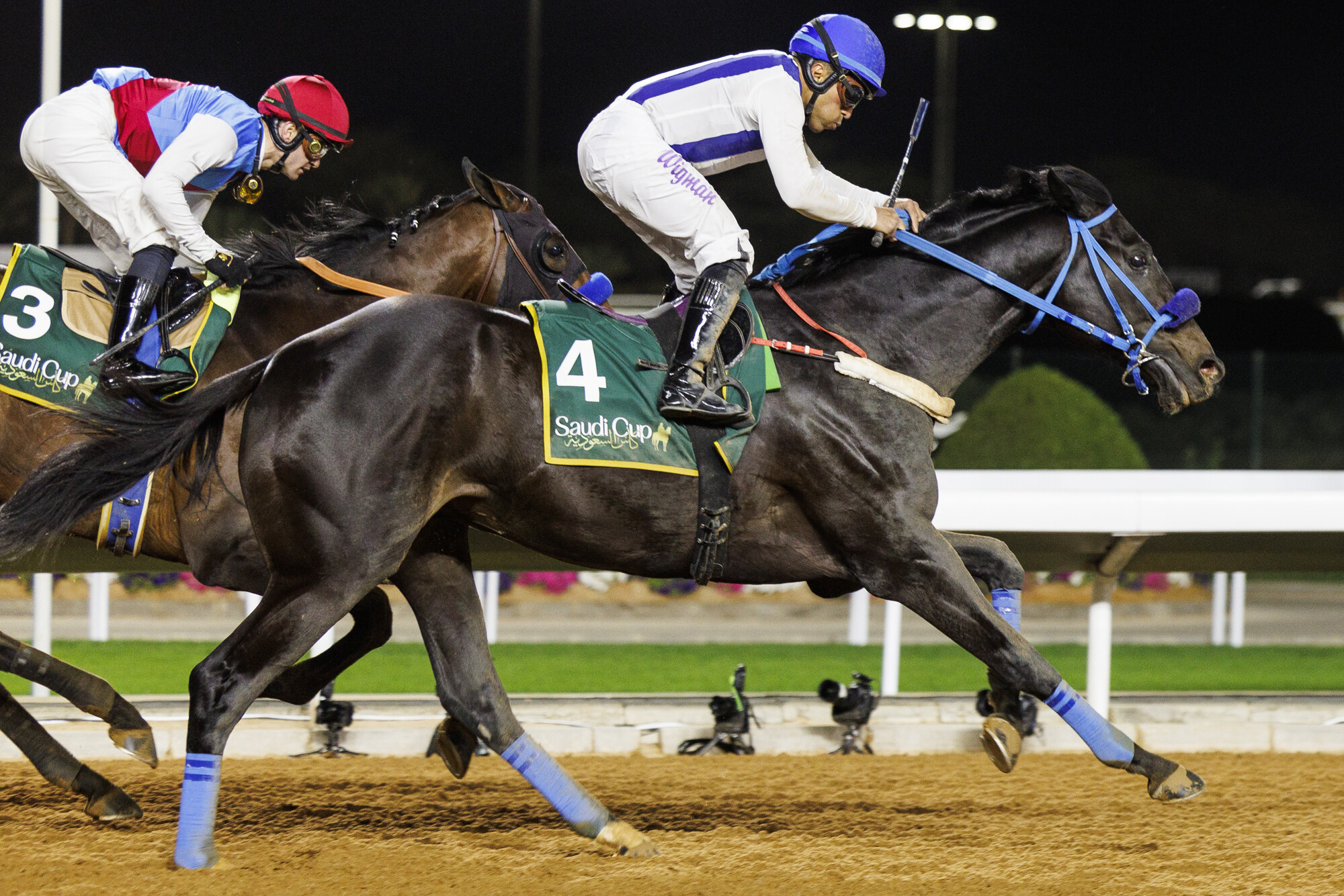 Emblem Road beats Country Grammer in the Saudi Cup under Wigberto Ramos at KingAbdulaziz.02.26.2022