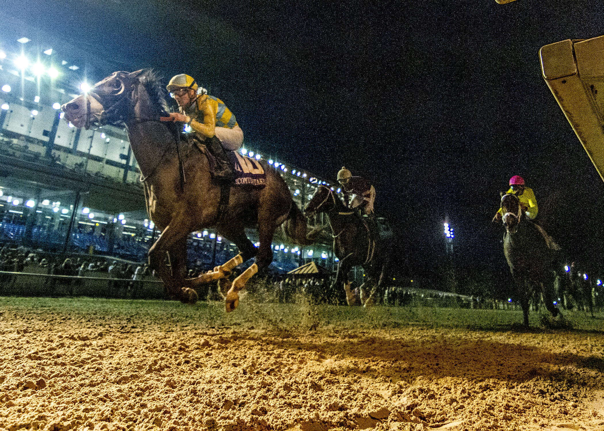 Enforceable wins the 2020 Lecomte Stakes