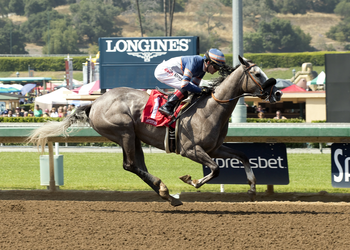 Enola Gray wins the Melair Stakes