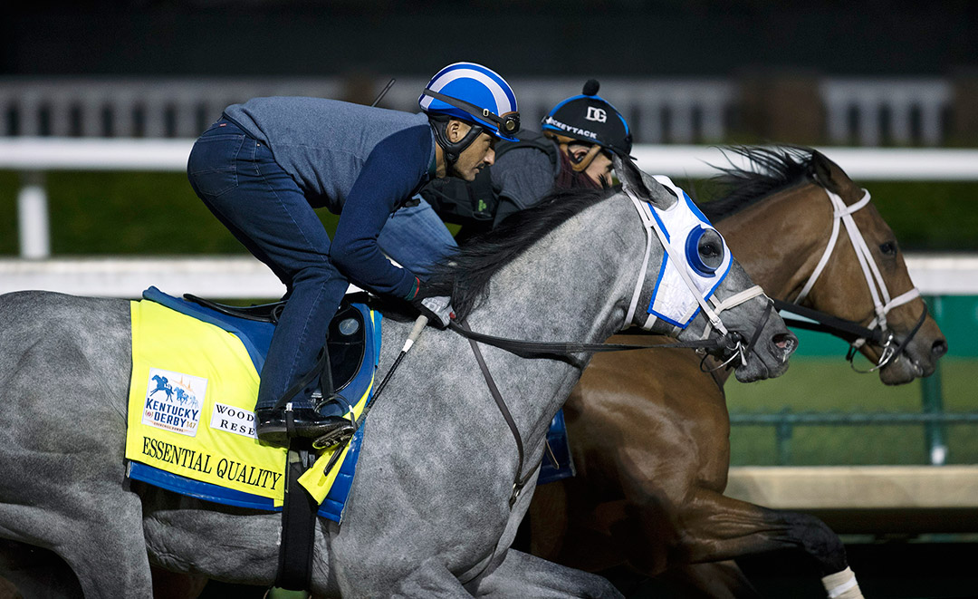 Essential Quality trains at Churchill Downs on April 24
