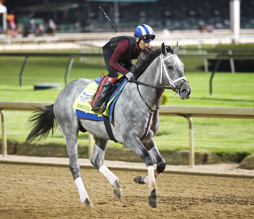 Essential Quality trains at Churchill Downs on April 27