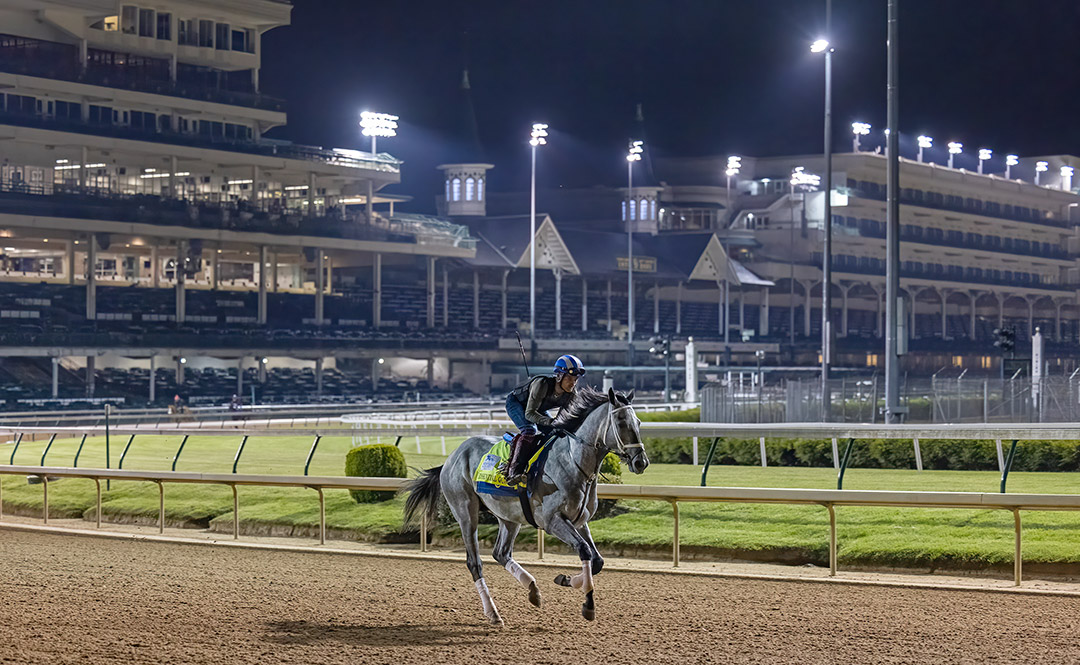 Essential Quality trains at Churchill Downs on April 28