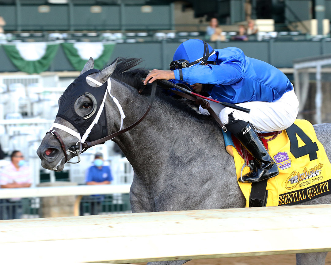 Essential Quality wins the 2020 Breeders' Futurity at Keeneland