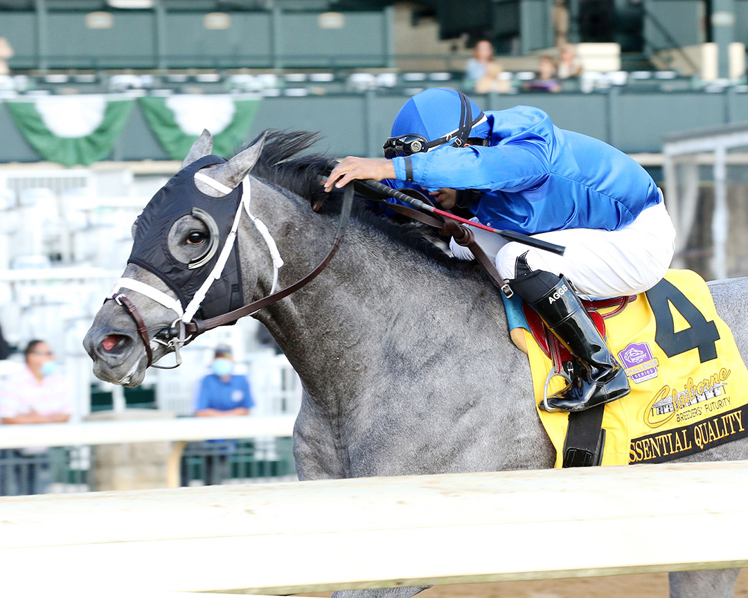 Essential Quality wins the 2020 Breeders' Futurity at Keeneland