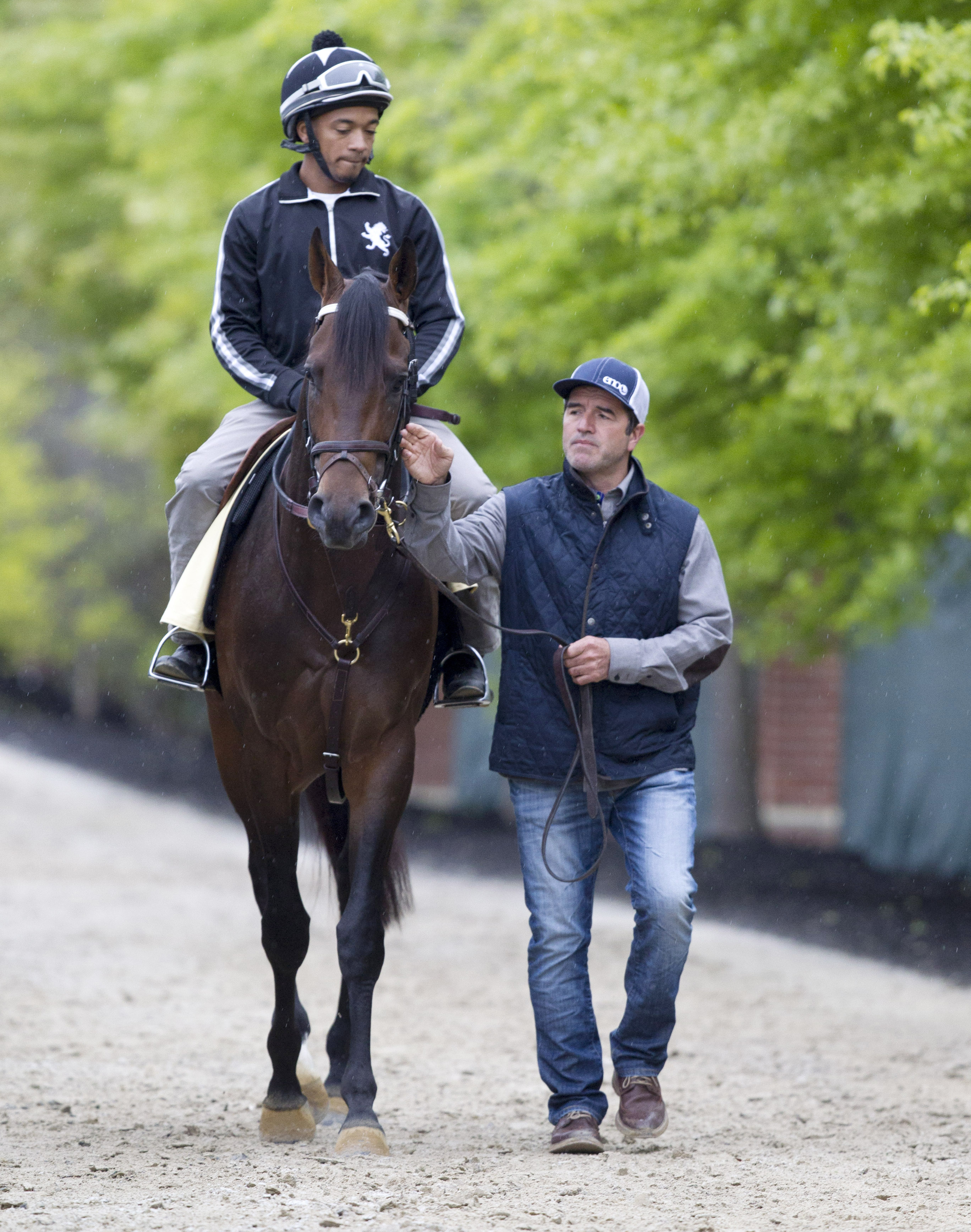 Trainer Keith Desormeaux with Exaggerator