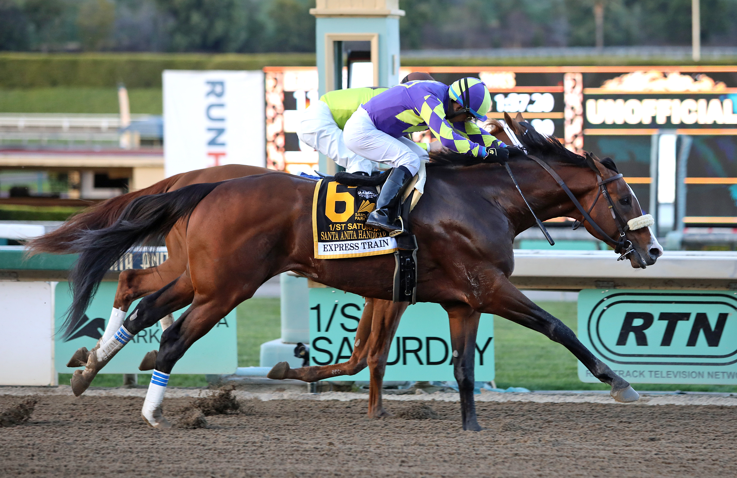 Express Train wins Santa Anita Handicap 3-5-2022