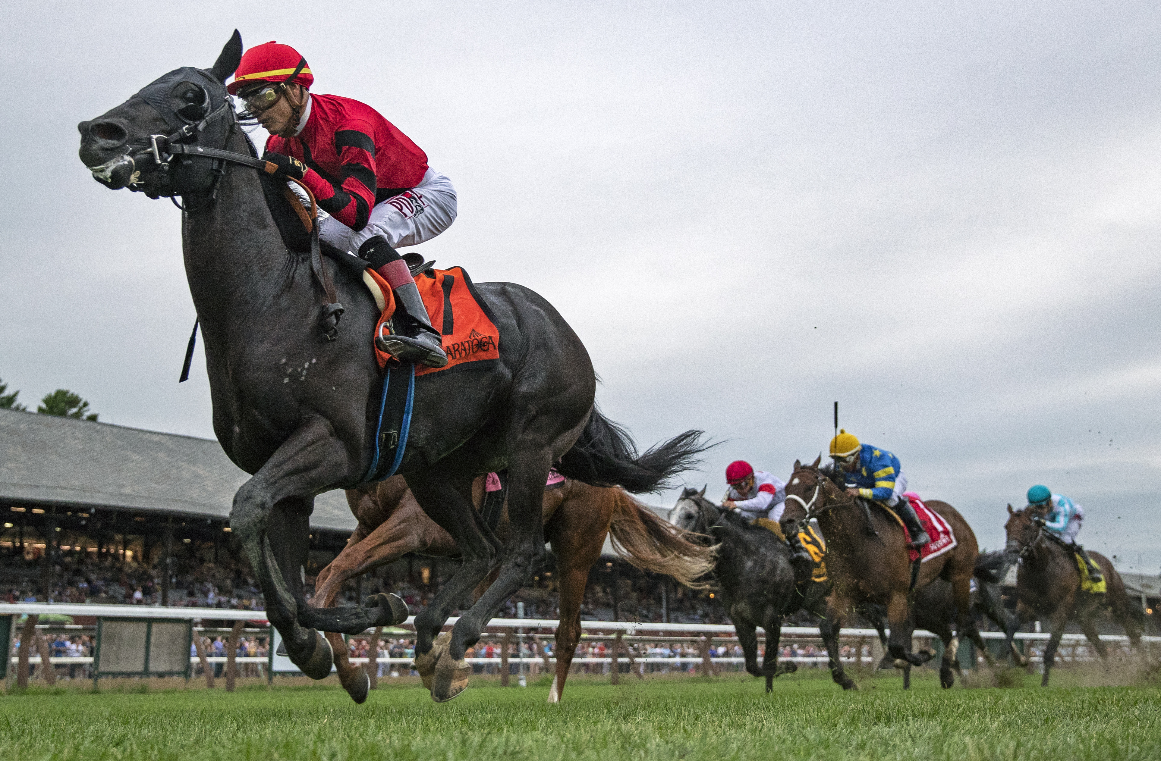 Extravagant Kid wins the 2018 Lucky Coin Stakes