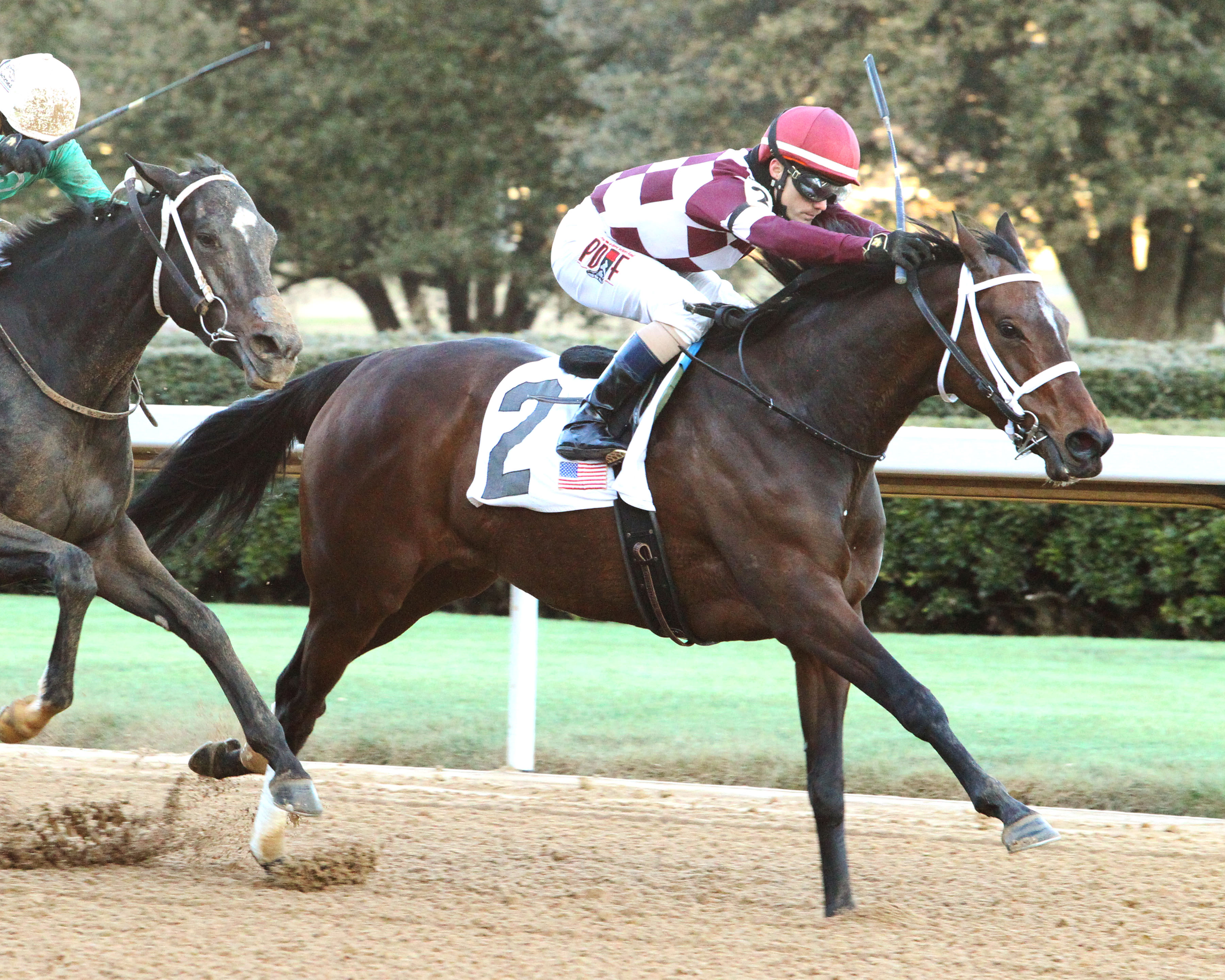 Farrell wins the 2018 Pippin Stakes at Oaklawn