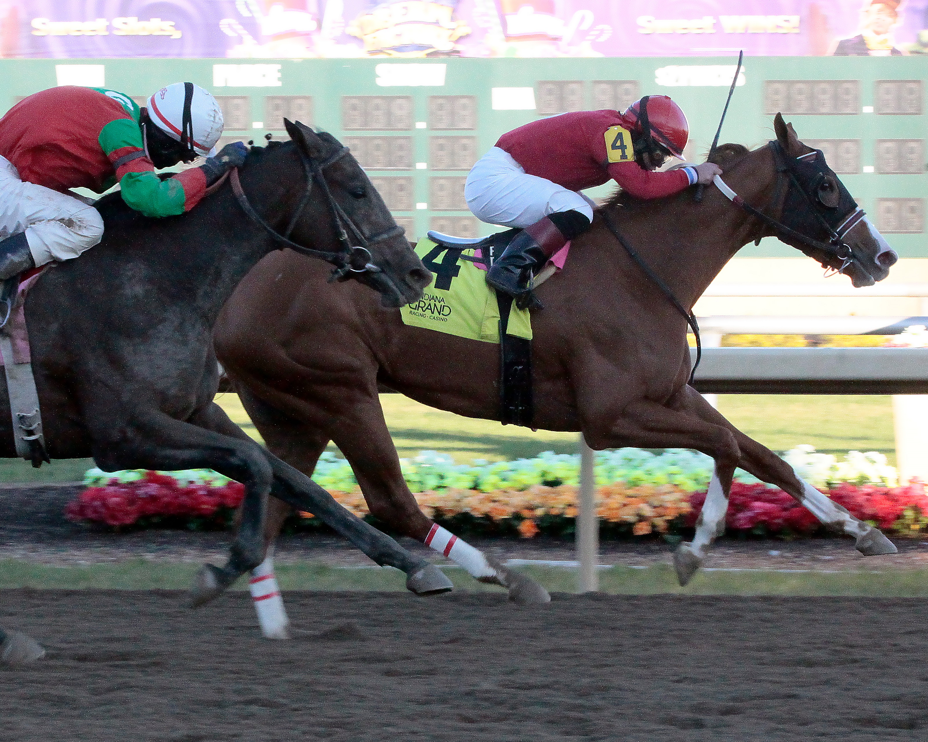 Fireball Baby wins the 2018 Miss Indiana Stakes