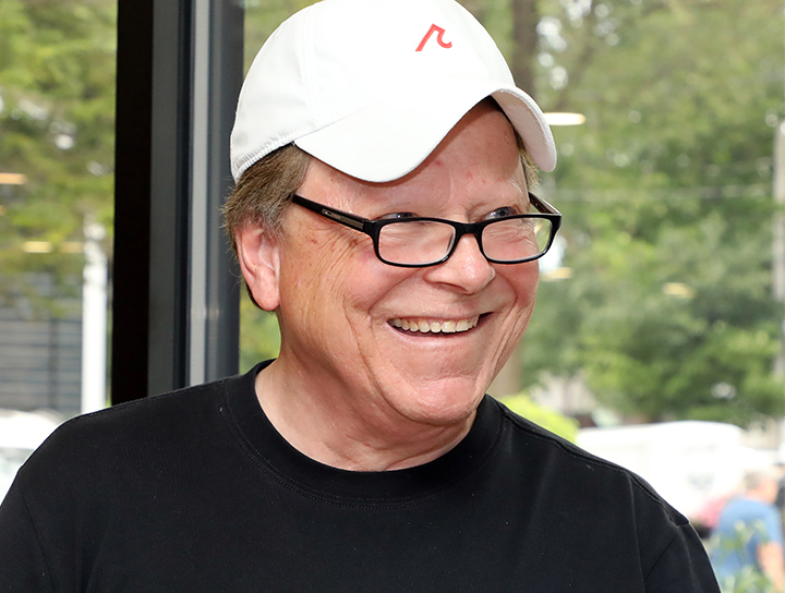 Larry Best smiling at the Saratoga sale