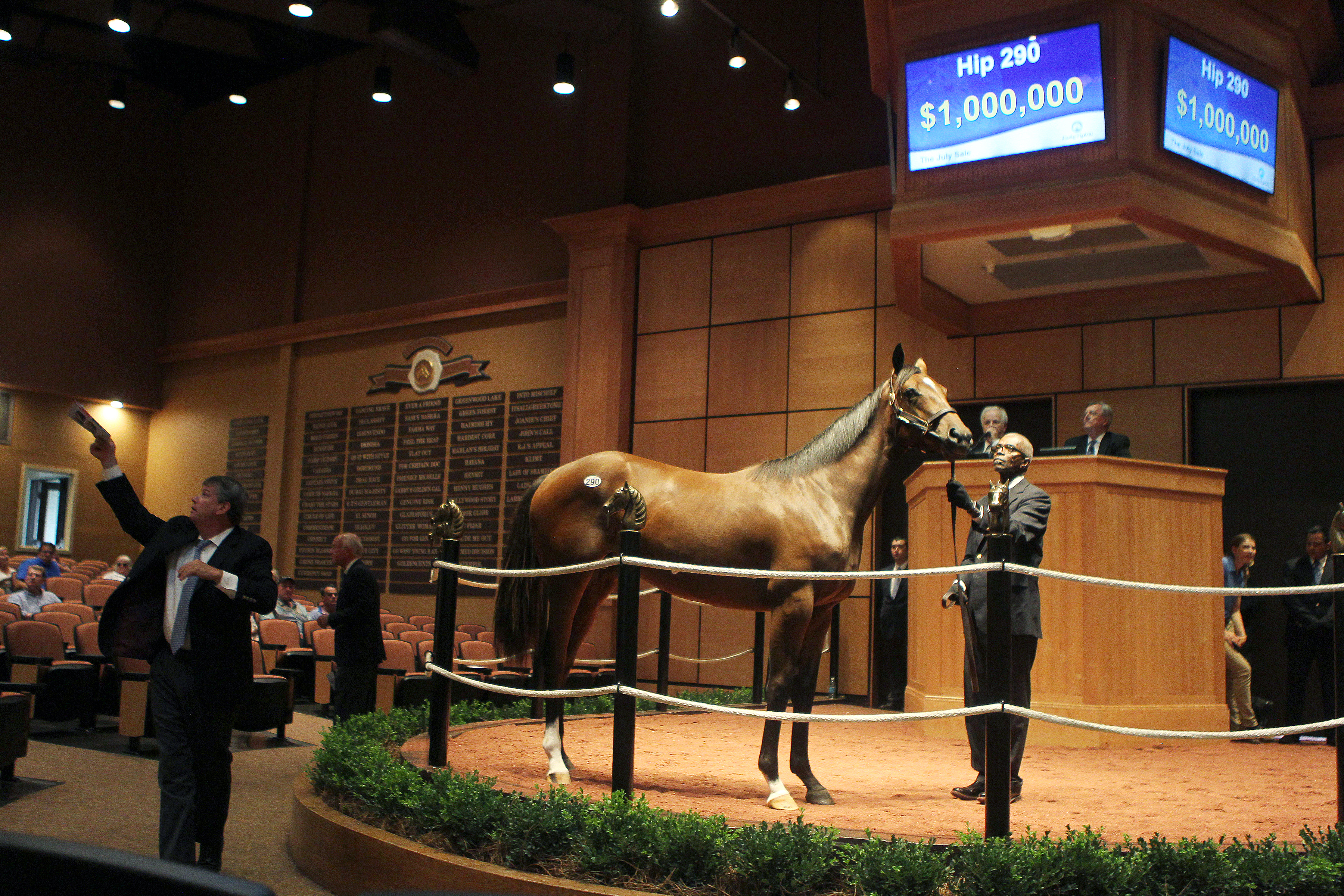 A Medaglia d'Oro filly sells for $1 million at the Fasig-Tipton July Sale