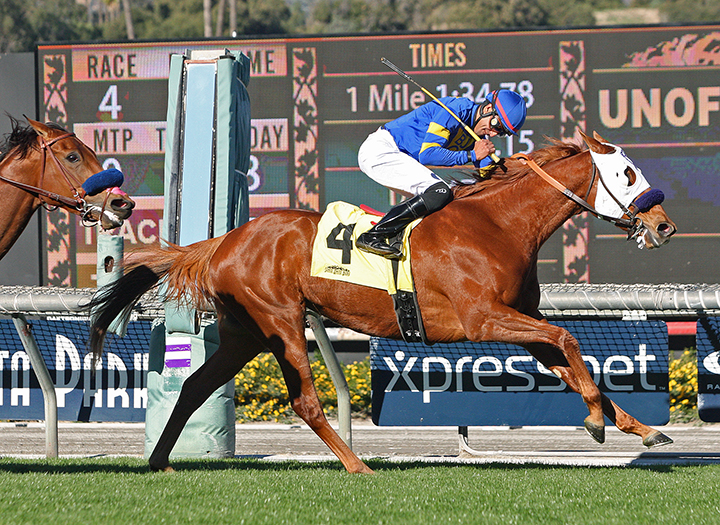 Fahan Mura wins the Robert J. Frankel Stakes