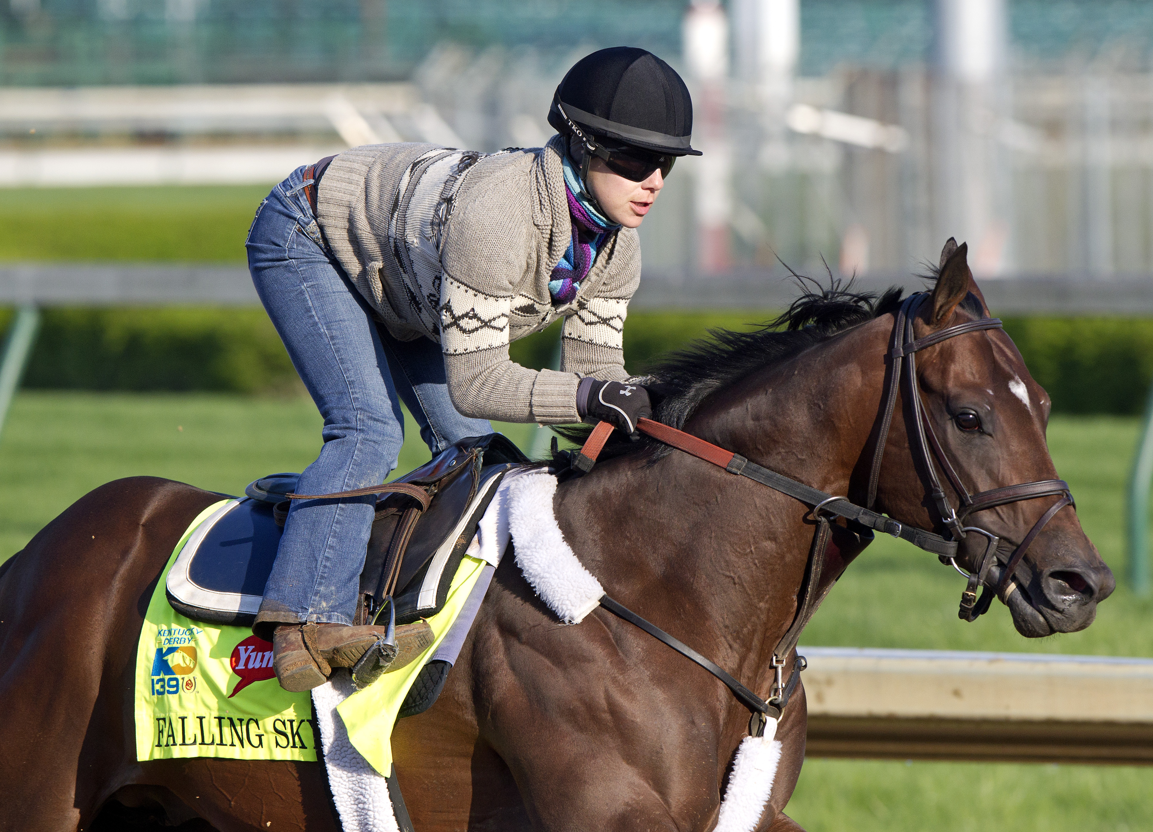 Falling Sky gallops April 25