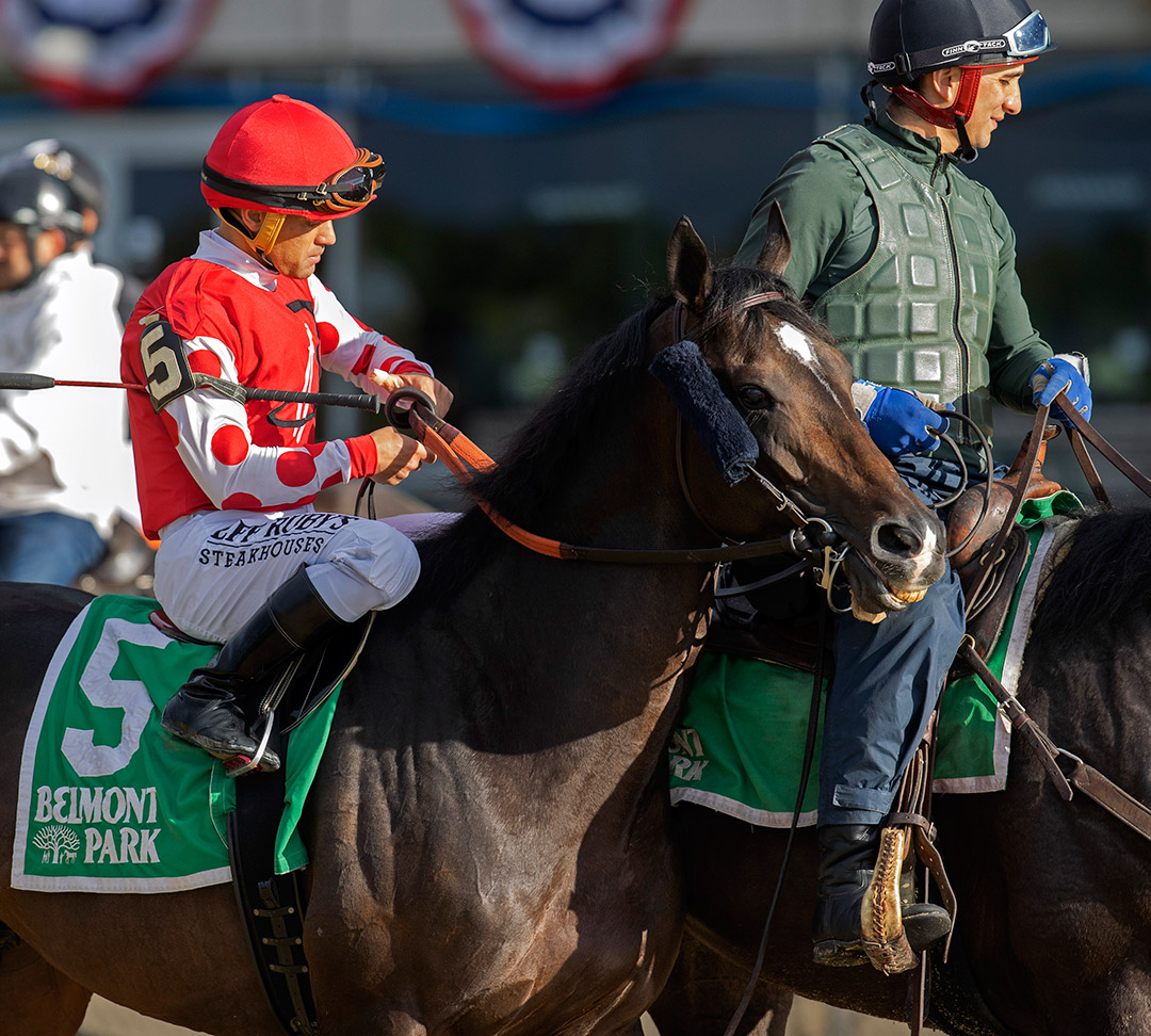 Fantasioso at the 2021 Belmont Gold Cup at Belmont Park