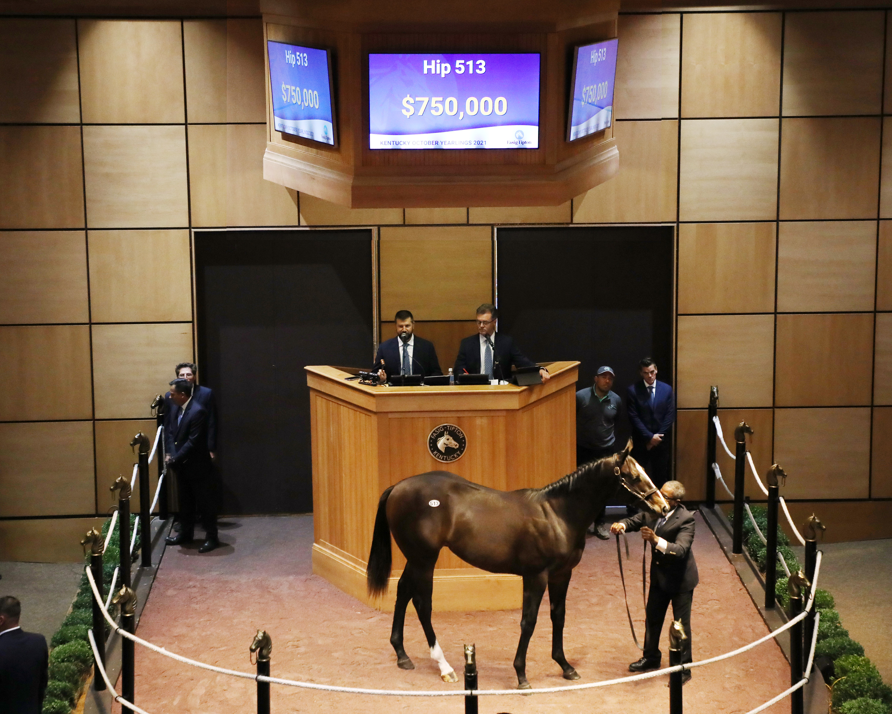 Fasig-Tipton Kentucky yearling sale Hip 513 sells for $750k on 10-26-2021