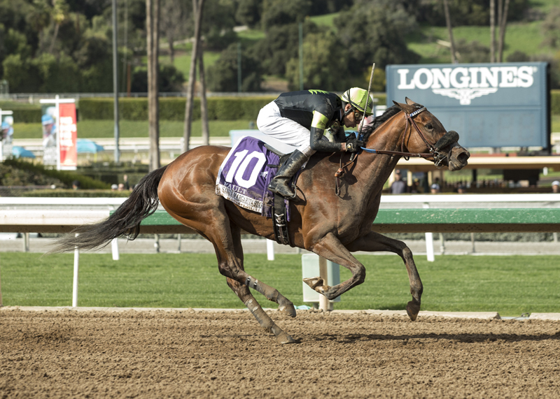 Fault wins the 2018 Santa Margarita Stakes