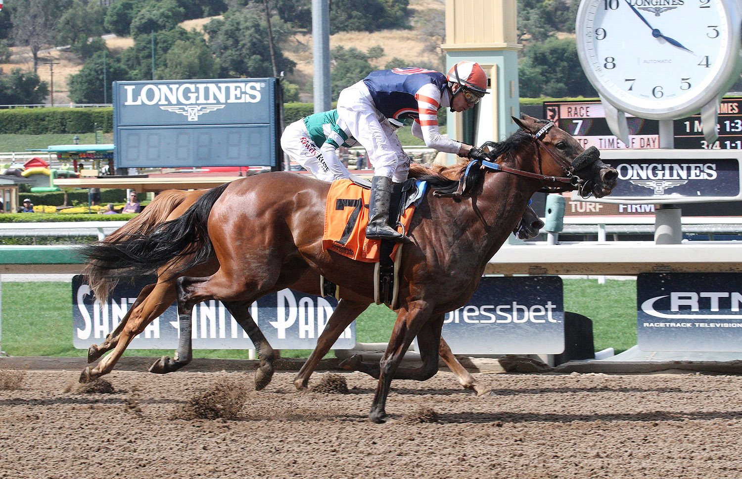 Fault wins the 2018 Adoration Stakes
