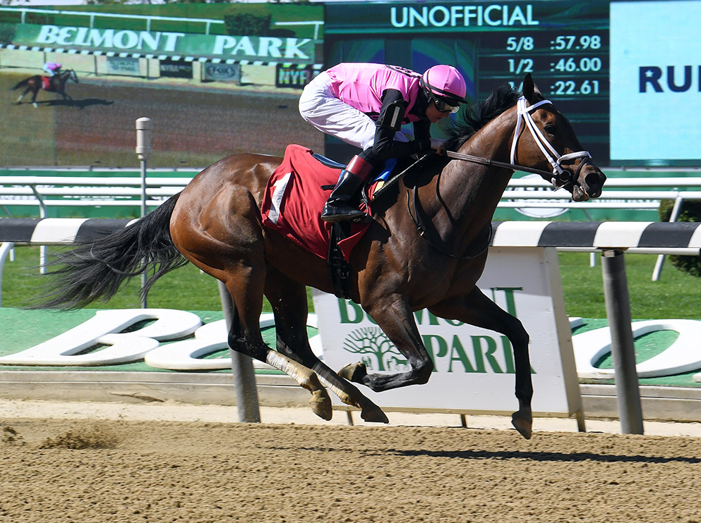 Fierce Lady wins a May 14 allowance at Belmont Park
